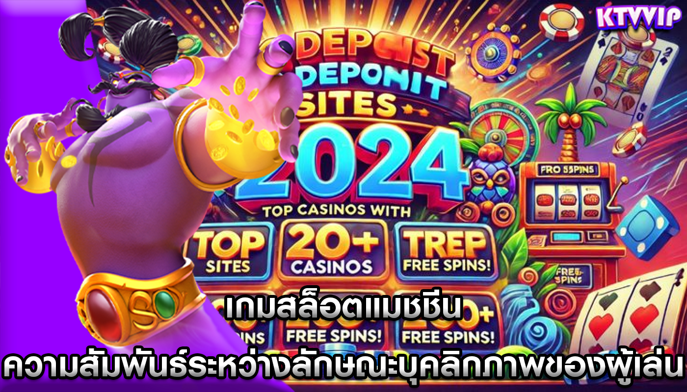 เกมสล็อตแมชชีน ความสัมพันธ์ระหว่างลักษณะบุคลิกภาพของผู้เล่น