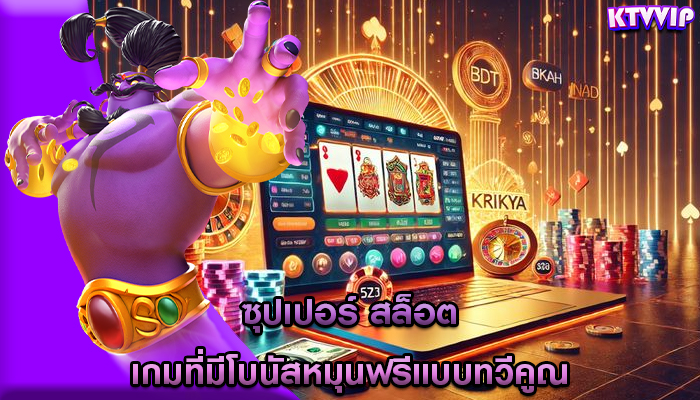 ซุปเปอร์ สล็อต เกมที่มีโบนัสหมุนฟรีแบบทวีคูณ