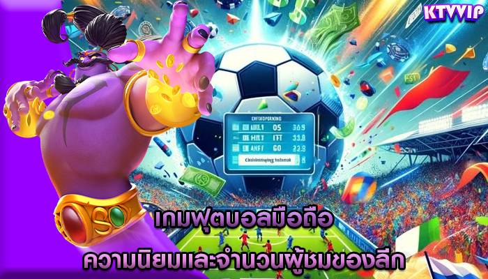 เกมฟุตบอลมือถือ ความนิยมและจำนวนผู้ชมของลีก